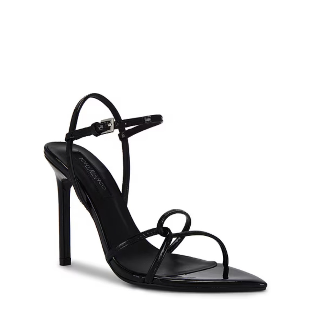 Tony Bianco Maya Sandal in Black Patent